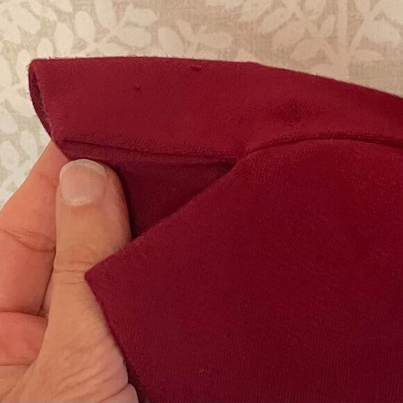 cAbi Ava Dark Red / Burgundy Straight Leg Trousers / Dress Pants  Size 4 - Picture 3 of 14